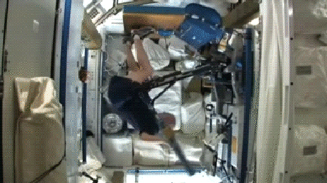 The ARED in use on the ISS.